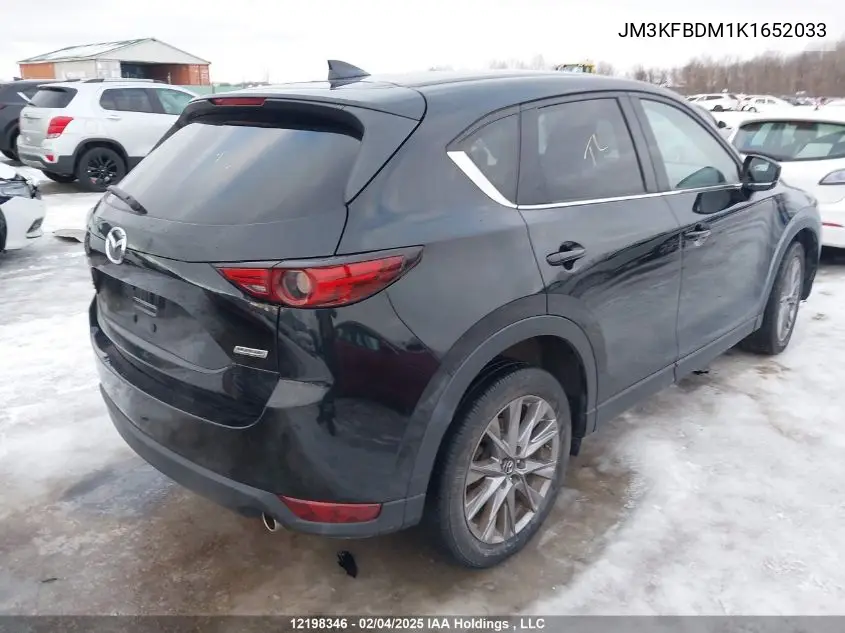 2019 Mazda Cx-5 VIN: JM3KFBDM1K1652033 Lot: 12198346