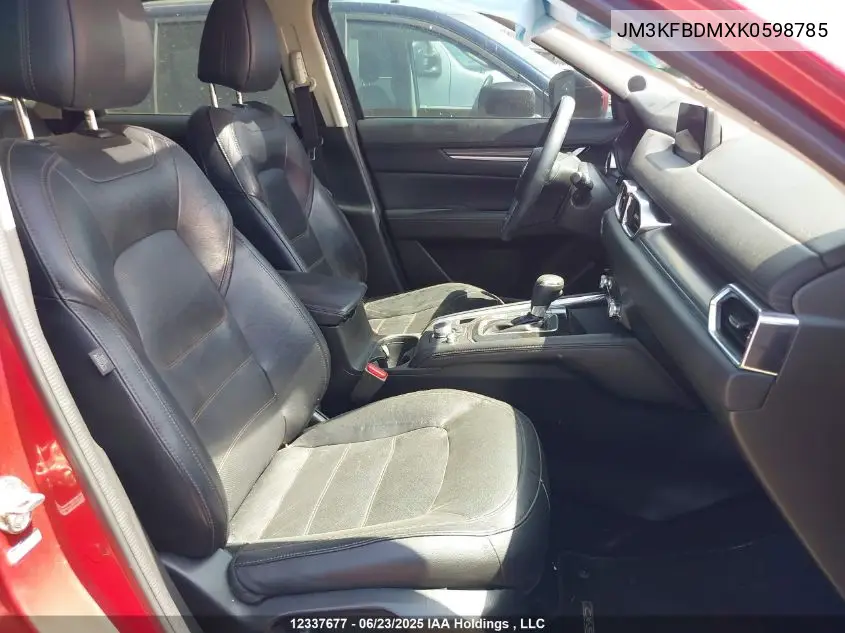 2019 Mazda Cx-5 VIN: JM3KFBDMXK0598785 Lot: 12337677