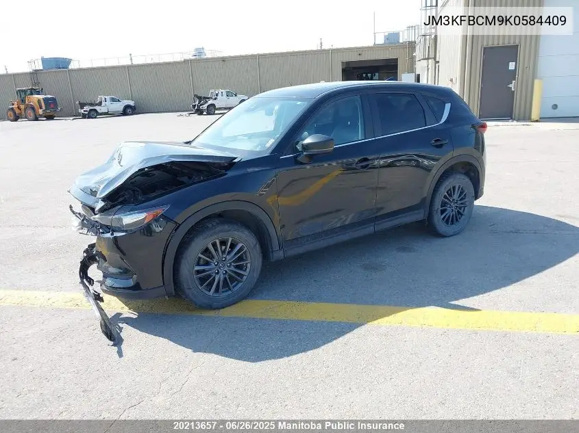 2019 Mazda Cx-5 Gt VIN: JM3KFBCM9K0584409 Lot: 20213657