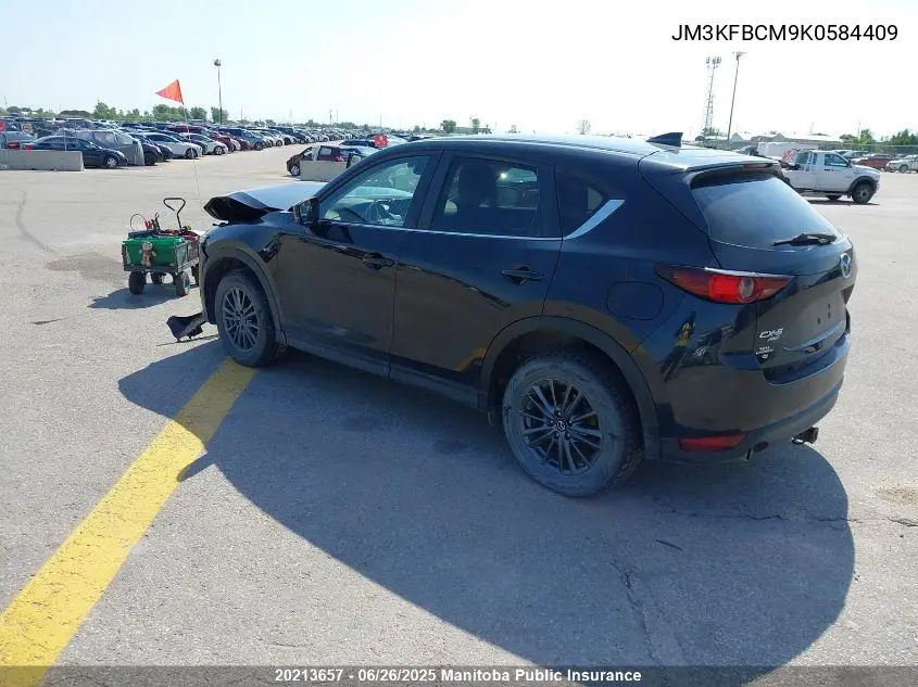 2019 Mazda Cx-5 Gt VIN: JM3KFBCM9K0584409 Lot: 20213657