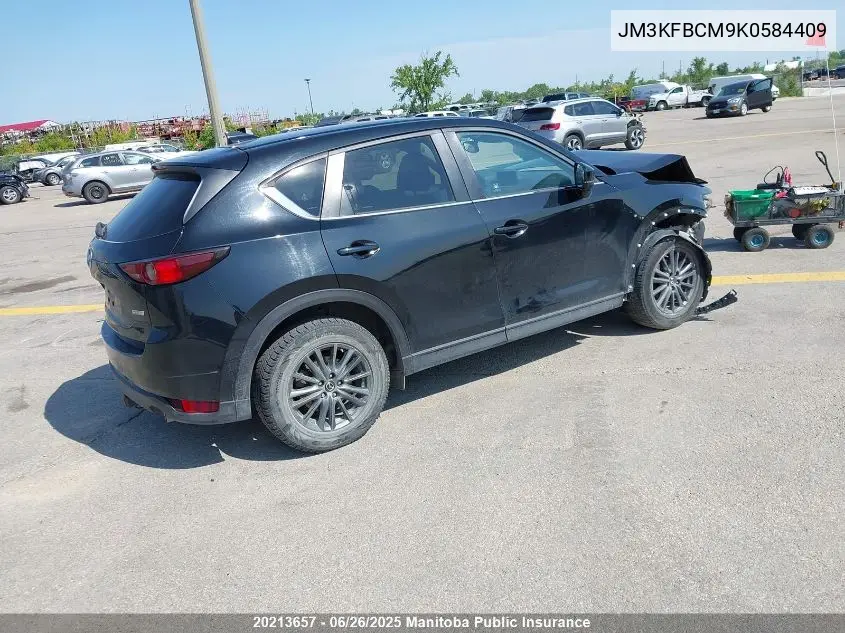 2019 Mazda Cx-5 Gt VIN: JM3KFBCM9K0584409 Lot: 20213657