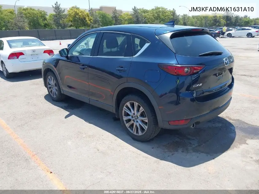 2019 Mazda Cx-5 Grand Touring VIN: JM3KFADM6K1631A10 Lot: 42615837