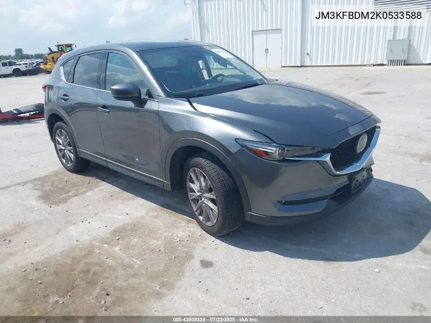 2019 Mazda Cx-5 Grand Touring VIN: JM3KFBDM2K0533588 Lot: 42808324