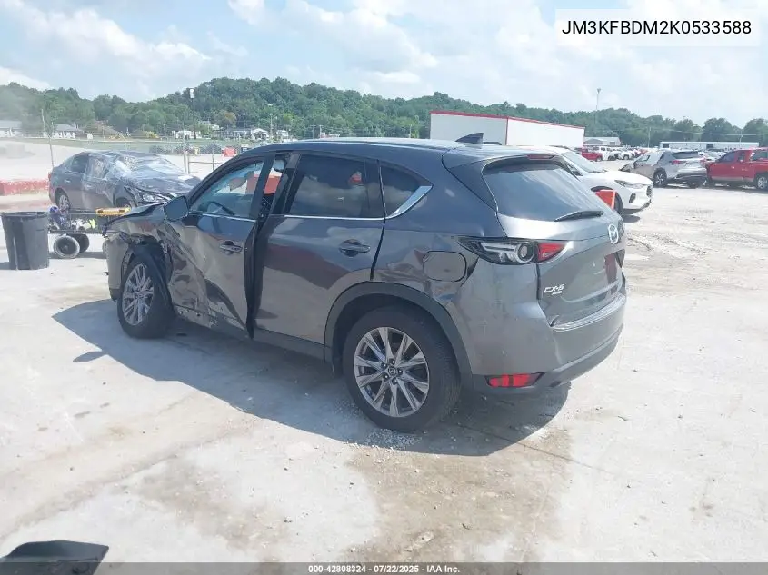 2019 Mazda Cx-5 Grand Touring VIN: JM3KFBDM2K0533588 Lot: 42808324