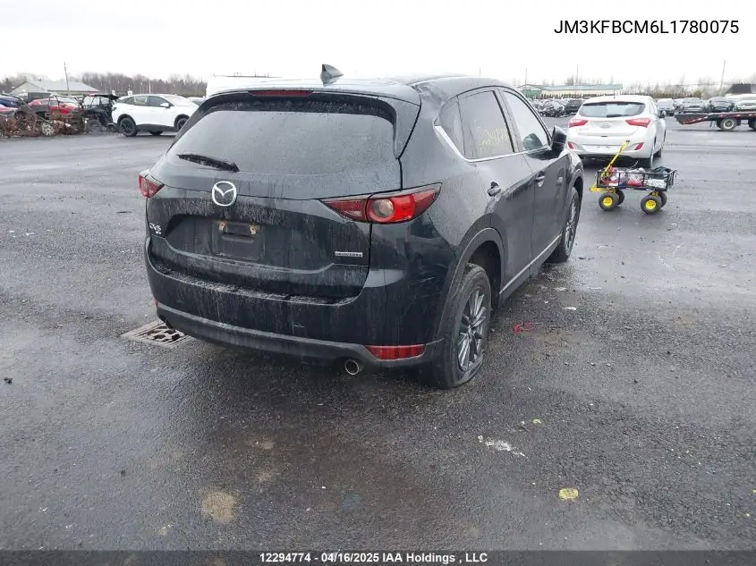 2020 Mazda Cx-5 VIN: JM3KFBCM6L1780075 Lot: 12294774