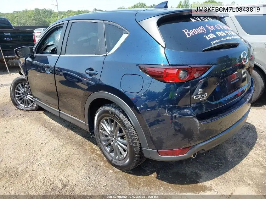 2020 Mazda Cx-5 Touring VIN: JM3KFBCM7L0843819 Lot: 42796862