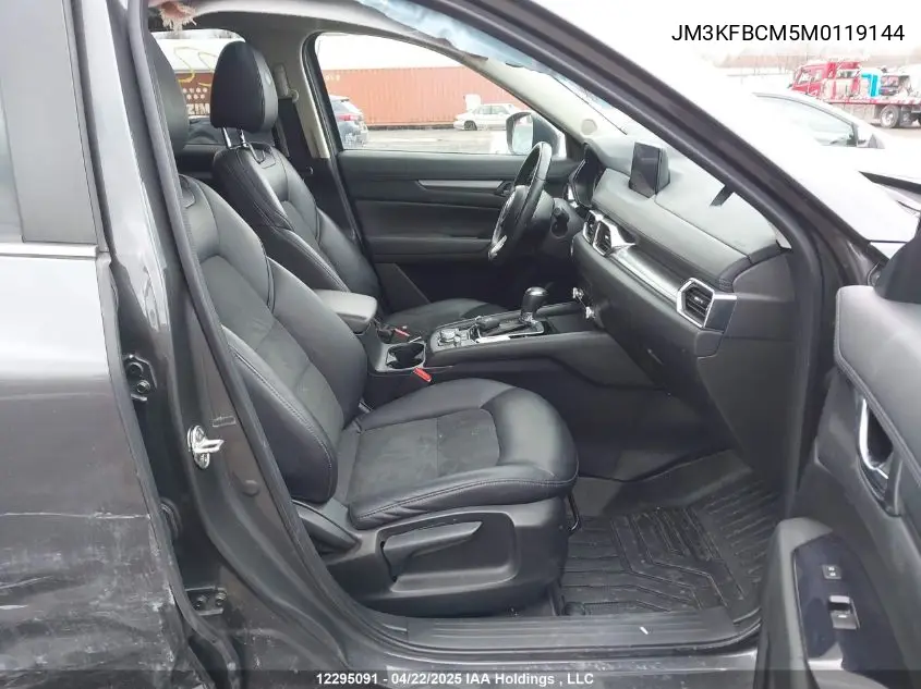2021 Mazda Cx-5 Touring VIN: JM3KFBCM5M0119144 Lot: 12295091