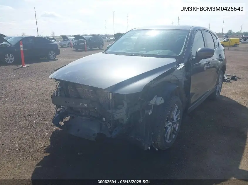 2021 Mazda Cx-5 Touring VIN: JM3KFBCM3M0426649 Lot: 30062591