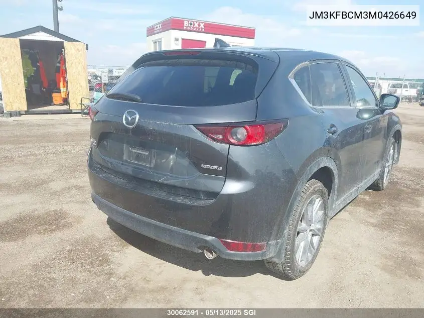2021 Mazda Cx-5 Touring VIN: JM3KFBCM3M0426649 Lot: 30062591