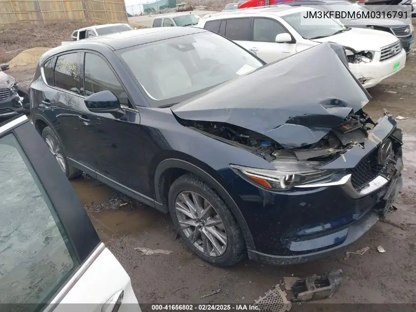 2021 Mazda Cx-5 Grand Touring VIN: JM3KFBDM6M0316791 Lot: 41656802