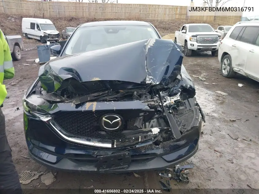 2021 Mazda Cx-5 Grand Touring VIN: JM3KFBDM6M0316791 Lot: 41656802