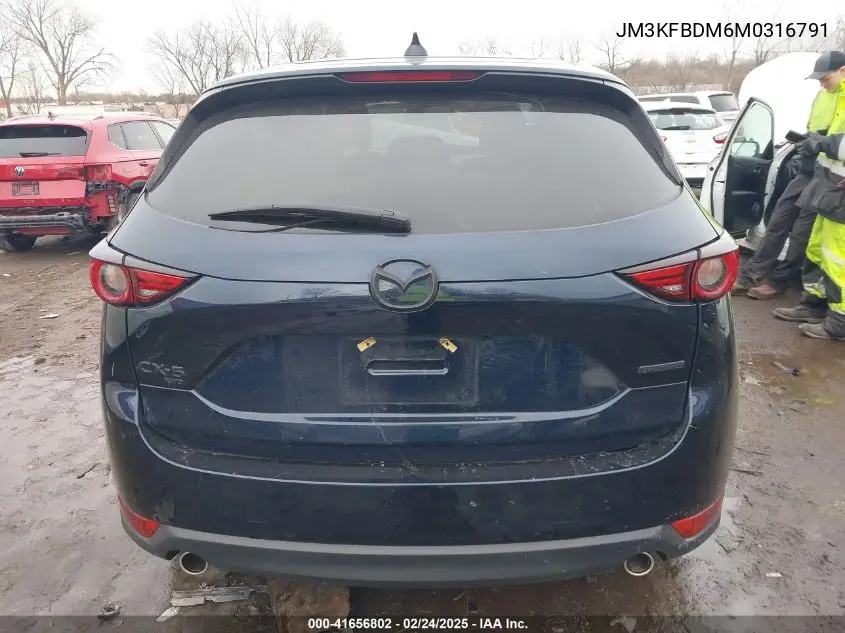 2021 Mazda Cx-5 Grand Touring VIN: JM3KFBDM6M0316791 Lot: 41656802