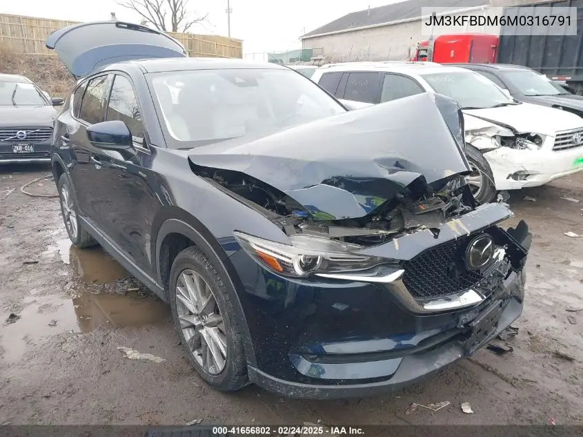 2021 Mazda Cx-5 Grand Touring VIN: JM3KFBDM6M0316791 Lot: 41656802