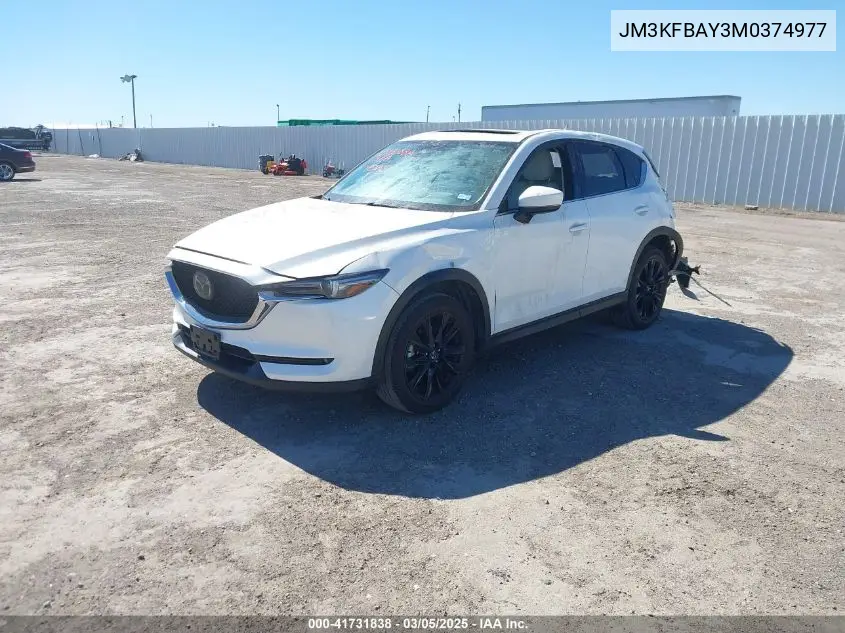 2021 Mazda Cx-5 Grand Touring Reserve VIN: JM3KFBAY3M0374977 Lot: 41731838
