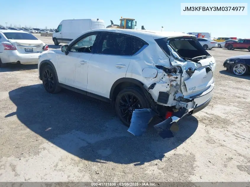 2021 Mazda Cx-5 Grand Touring Reserve VIN: JM3KFBAY3M0374977 Lot: 41731838