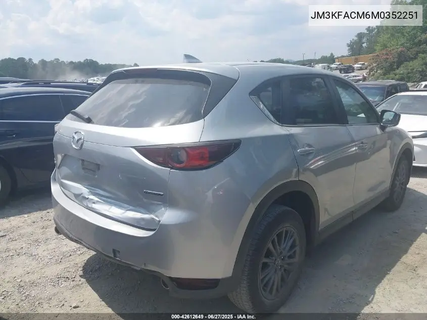 2021 Mazda Cx-5 Touring VIN: JM3KFACM6M0352251 Lot: 42612649