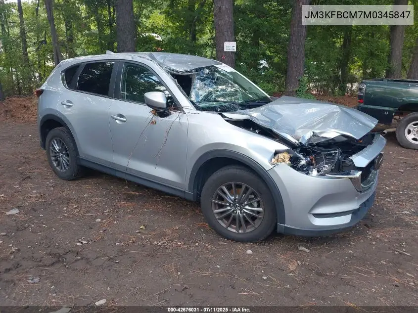2021 Mazda Cx-5 Touring VIN: JM3KFBCM7M0345847 Lot: 42676031