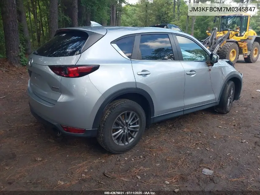 2021 Mazda Cx-5 Touring VIN: JM3KFBCM7M0345847 Lot: 42676031