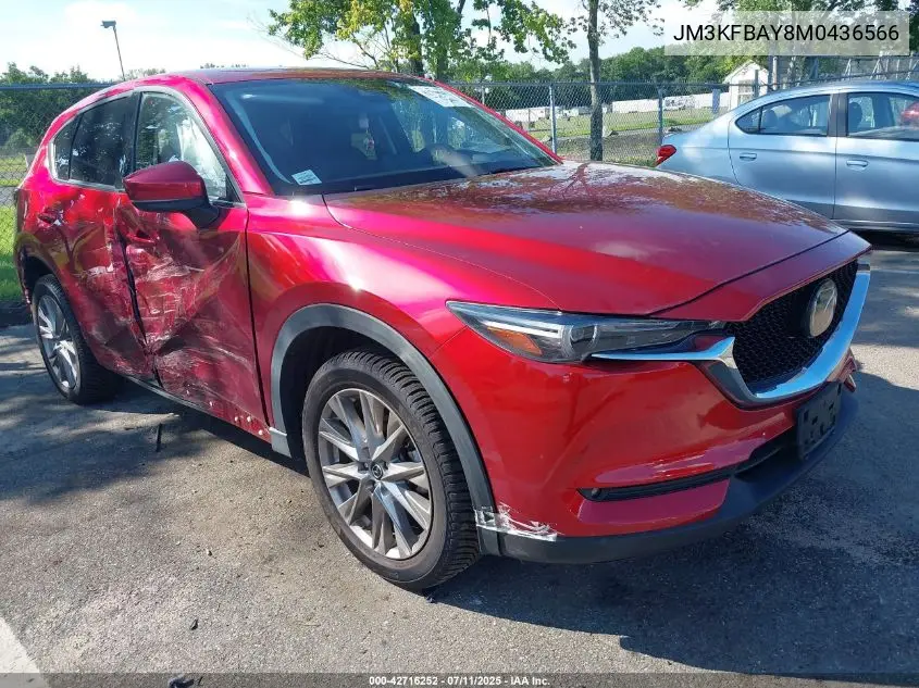 2021 Mazda Cx-5 Grand Touring Reserve VIN: JM3KFBAY8M0436566 Lot: 42716252