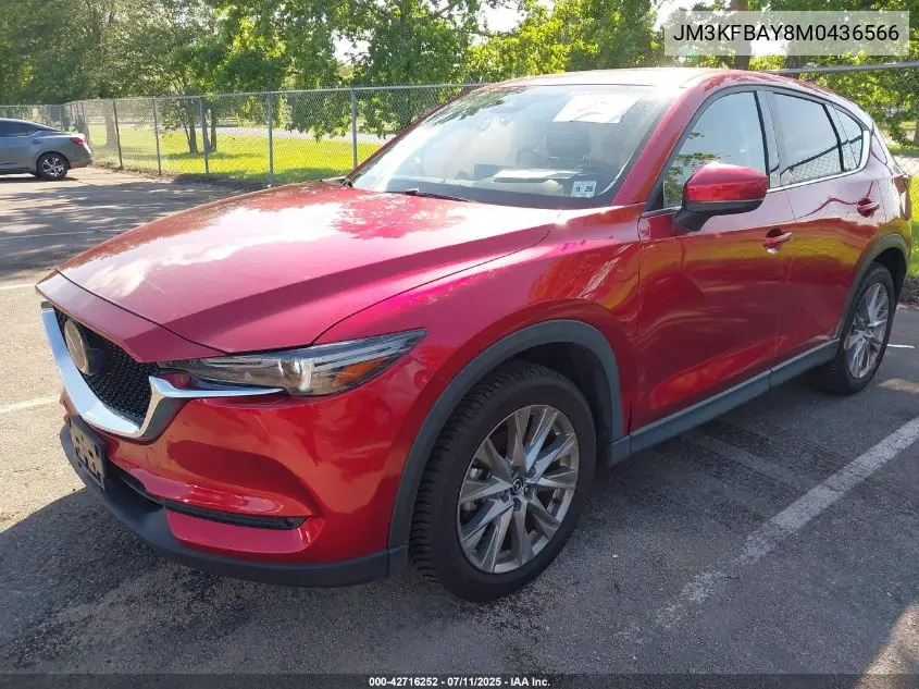 2021 Mazda Cx-5 Grand Touring Reserve VIN: JM3KFBAY8M0436566 Lot: 42716252