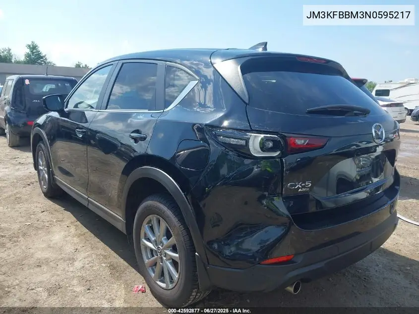 2022 Mazda Cx-5 2.5 S Select VIN: JM3KFBBM3N0595217 Lot: 42592877