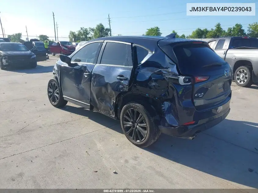 2023 Mazda Cx-5 2.5 Turbo VIN: JM3KFBAY4P0239043 Lot: 42781899