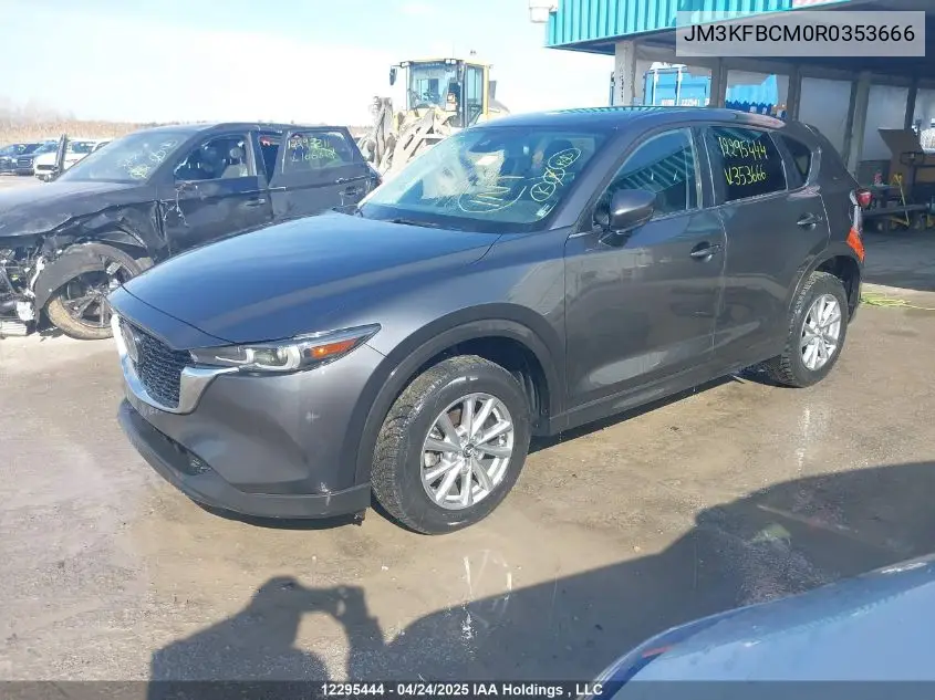 2024 Mazda Cx-5 Gs/Kuro VIN: JM3KFBCM0R0353666 Lot: 12295444