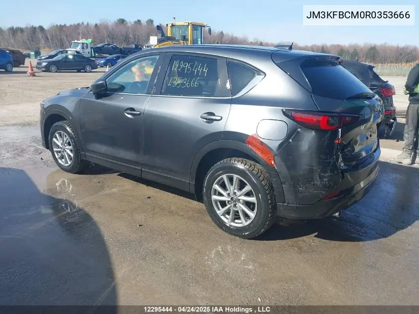 2024 Mazda Cx-5 Gs/Kuro VIN: JM3KFBCM0R0353666 Lot: 12295444