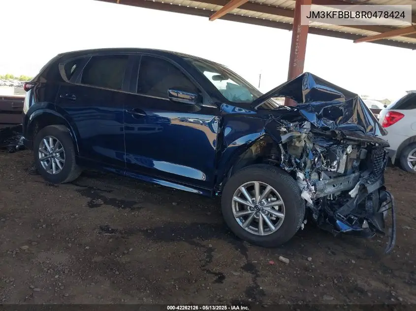 2024 Mazda Cx-5 2.5 S Select VIN: JM3KFBBL8R0478424 Lot: 42262126