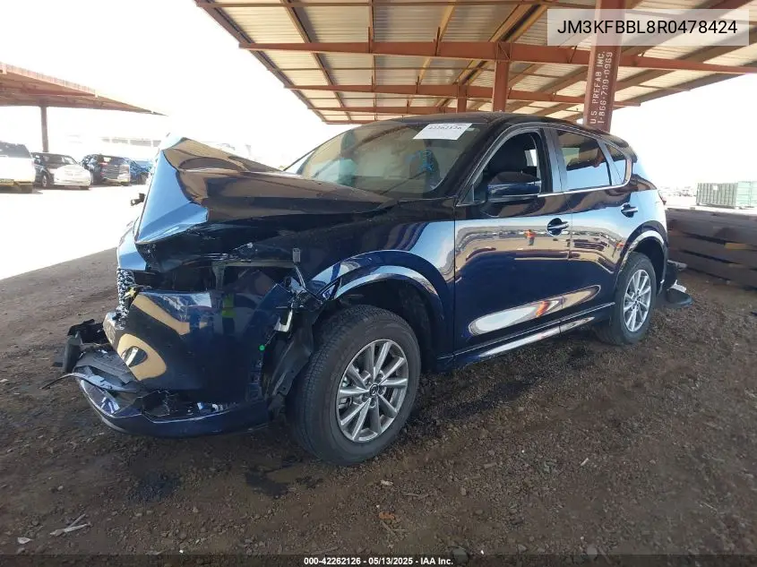 2024 Mazda Cx-5 2.5 S Select VIN: JM3KFBBL8R0478424 Lot: 42262126