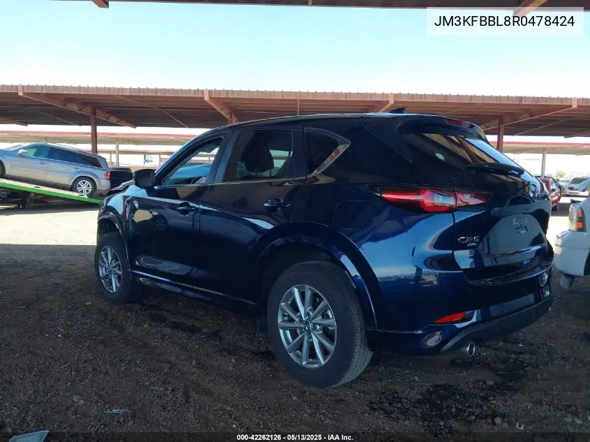 2024 Mazda Cx-5 2.5 S Select VIN: JM3KFBBL8R0478424 Lot: 42262126