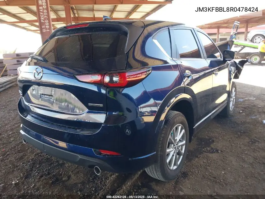 2024 Mazda Cx-5 2.5 S Select VIN: JM3KFBBL8R0478424 Lot: 42262126