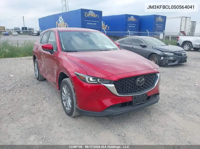 2025 Mazda Cx-5 Preferred VIN: JM3KFBCL0S0564041 Lot: 12340105