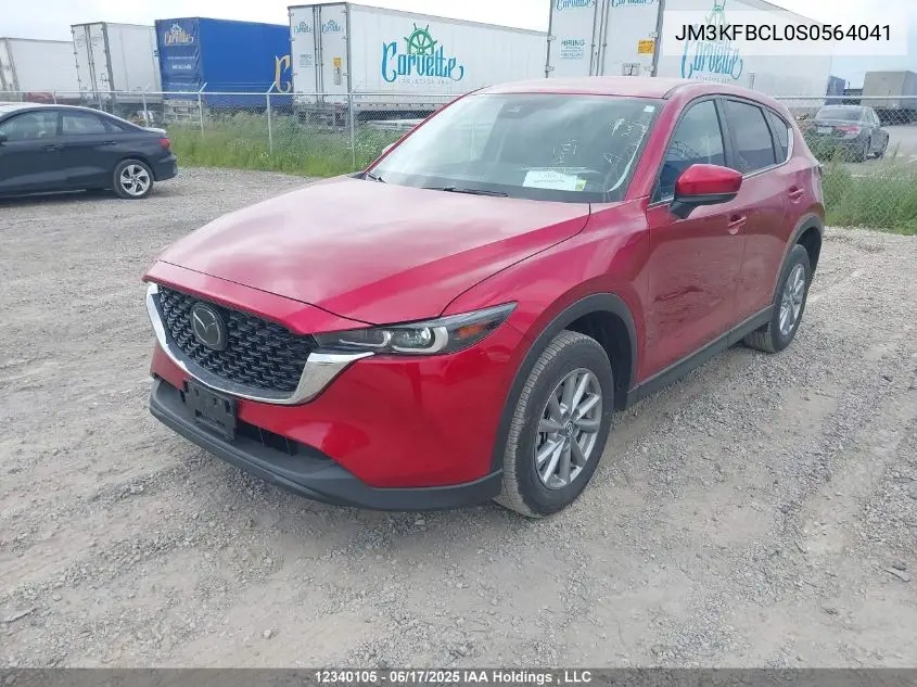 2025 Mazda Cx-5 Preferred VIN: JM3KFBCL0S0564041 Lot: 12340105