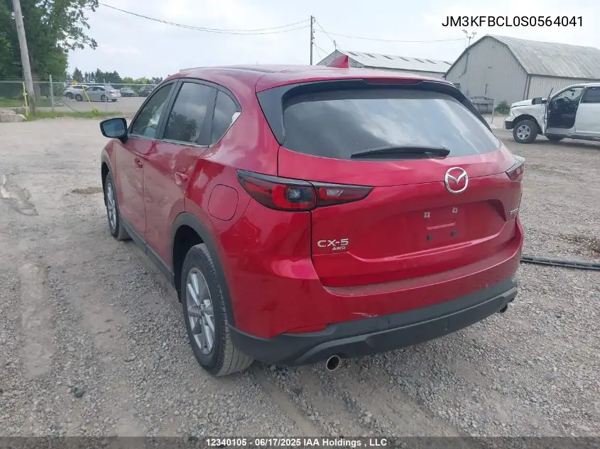 2025 Mazda Cx-5 Preferred VIN: JM3KFBCL0S0564041 Lot: 12340105