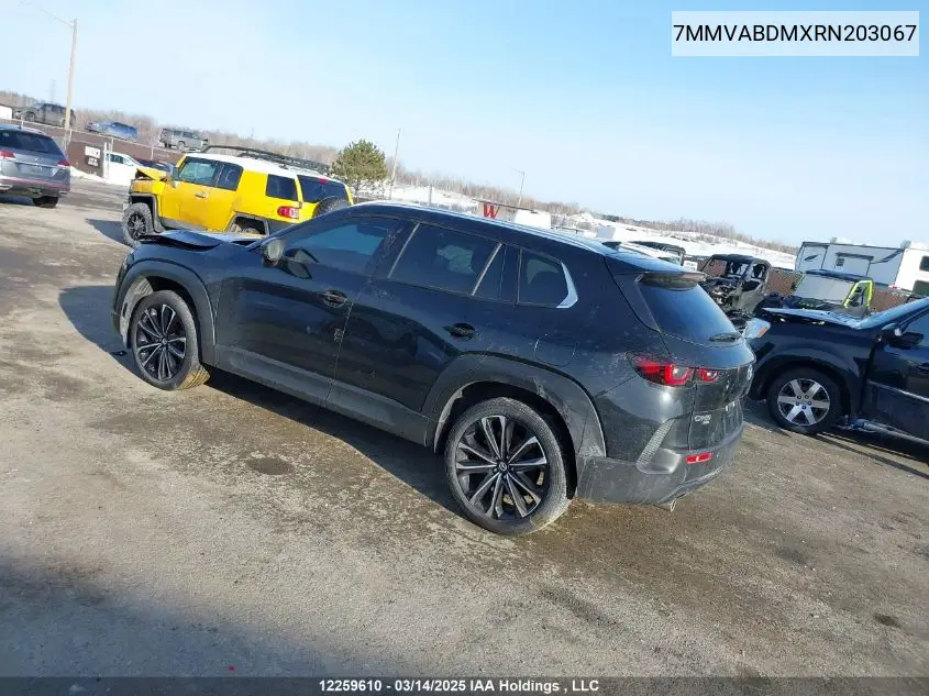2024 Mazda Cx-50 VIN: 7MMVABDMXRN203067 Lot: 12259610