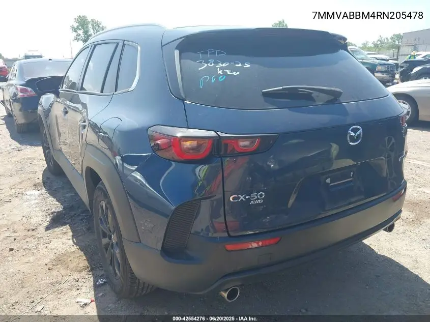 2024 Mazda Cx-50 2.5 S Preferred VIN: 7MMVABBM4RN205478 Lot: 42554276