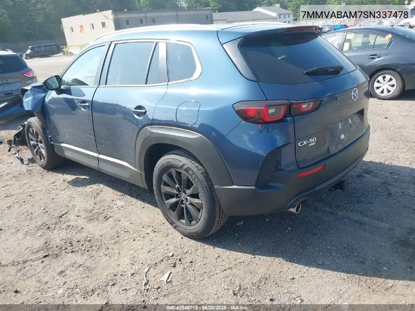 2025 Mazda Cx-50 2.5 S Select Package VIN: 7MMVABAM7SN337478 Lot: 42546719