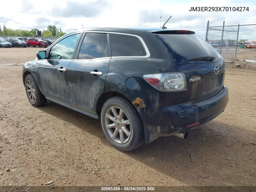 2007 Mazda Cx-7 Gs/Gt VIN: JM3ER293X70104274 Lot: 30065386