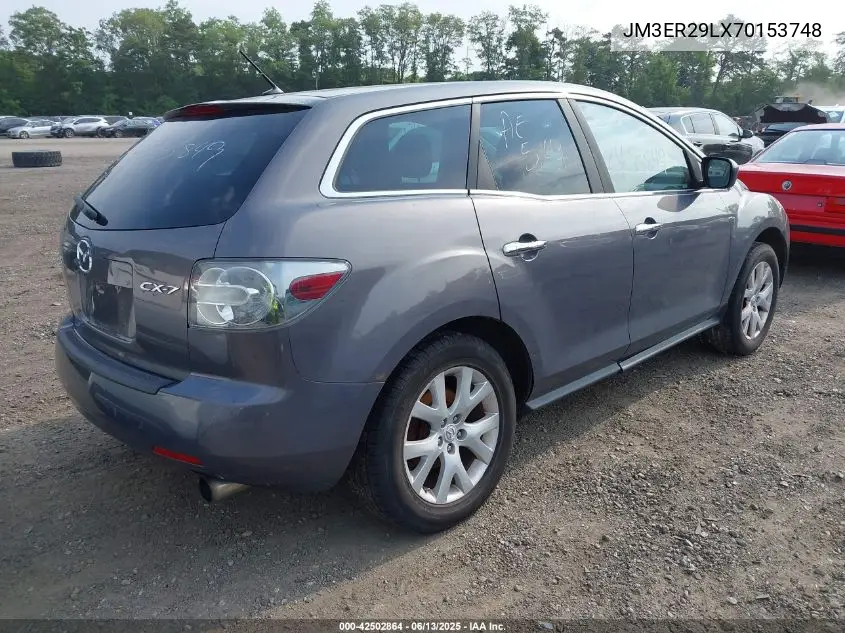 2007 Mazda Cx-7 Grand Touring VIN: JM3ER29LX70153748 Lot: 42502864