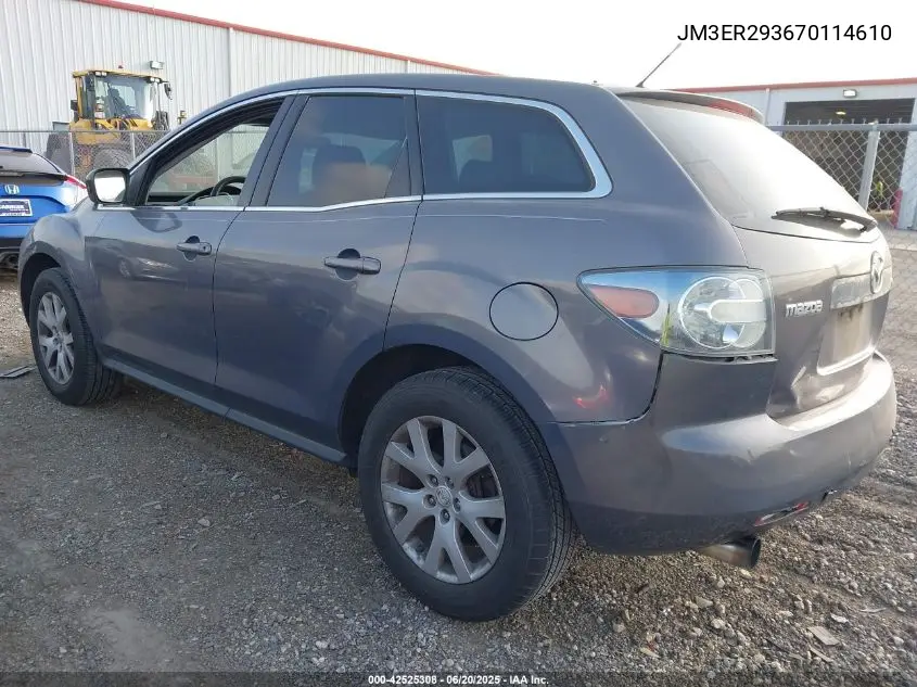 2007 Mazda Cx-7 Sport VIN: JM3ER293670114610 Lot: 42525308