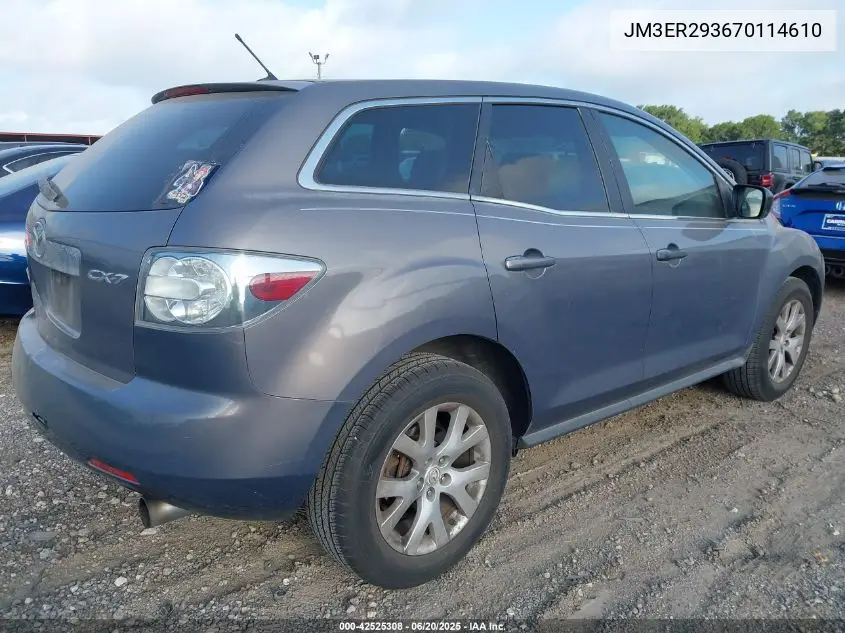 2007 Mazda Cx-7 Sport VIN: JM3ER293670114610 Lot: 42525308