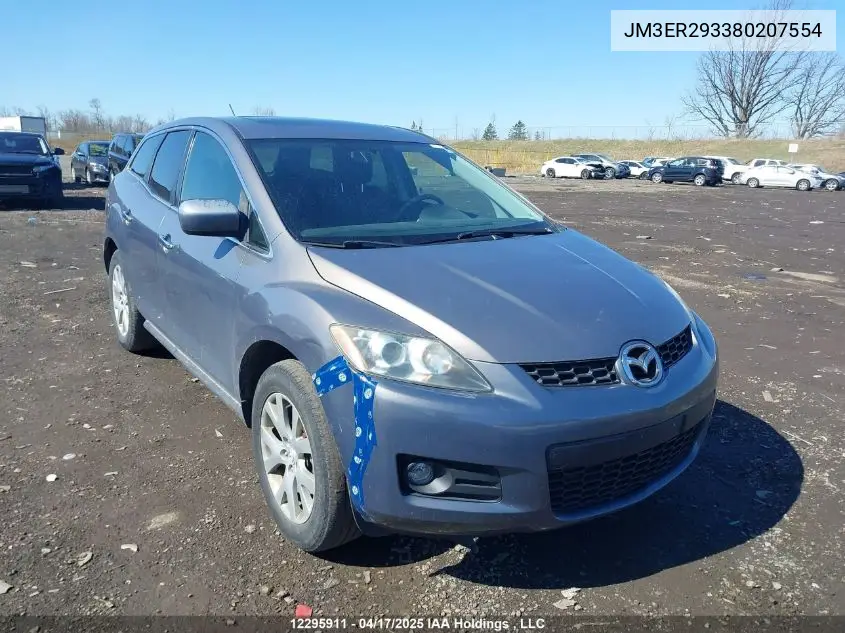 2008 Mazda Cx-7 Gs/Gt VIN: JM3ER293380207554 Lot: 12295911