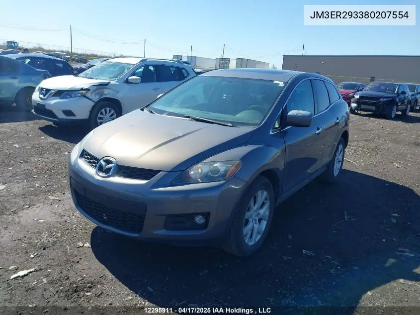 2008 Mazda Cx-7 Gs/Gt VIN: JM3ER293380207554 Lot: 12295911
