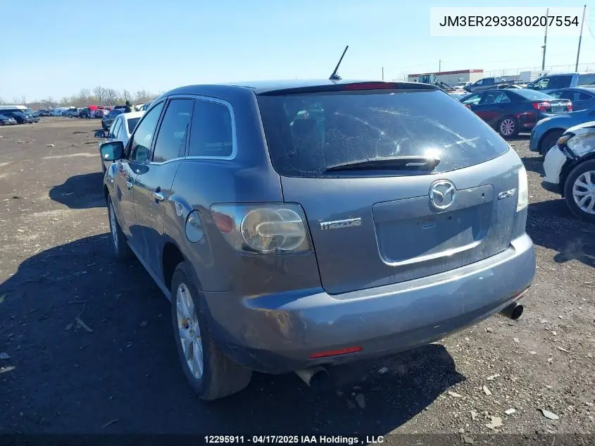 2008 Mazda Cx-7 Gs/Gt VIN: JM3ER293380207554 Lot: 12295911