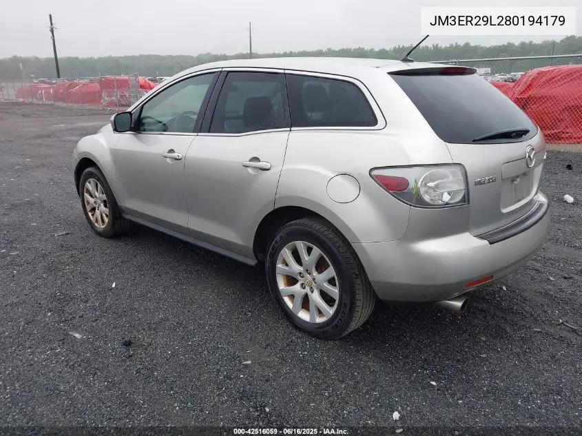 2008 Mazda Cx-7 Sport VIN: JM3ER29L280194179 Lot: 42516059