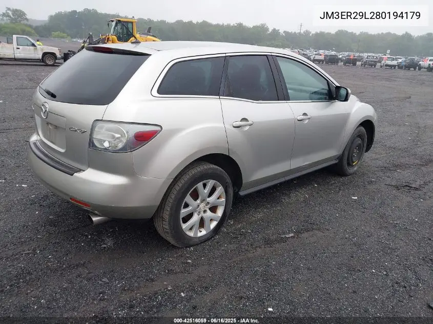 2008 Mazda Cx-7 Sport VIN: JM3ER29L280194179 Lot: 42516059