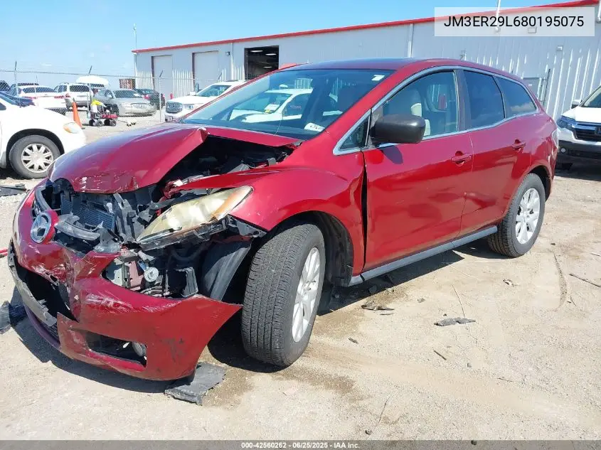 2008 Mazda Cx-7 Sport VIN: JM3ER29L680195075 Lot: 42560262