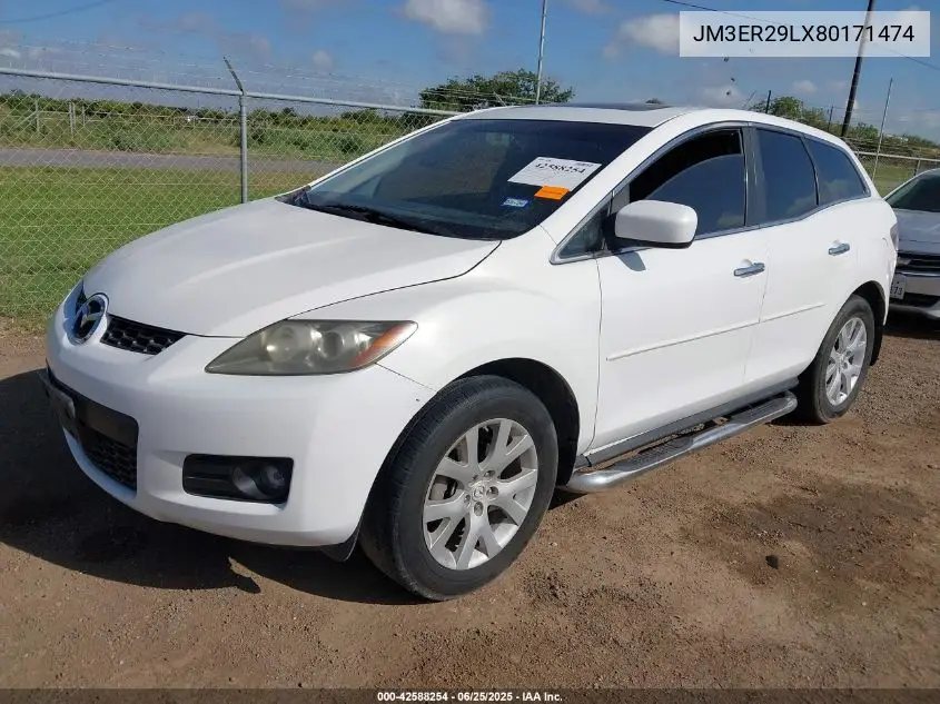 2008 Mazda Cx-7 Grand Touring VIN: JM3ER29LX80171474 Lot: 42588254