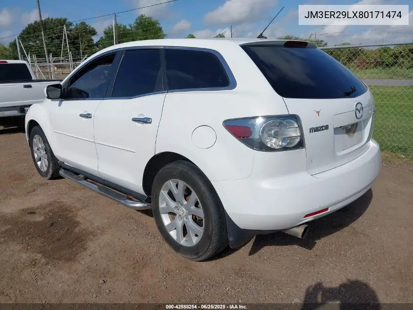 2008 Mazda Cx-7 Grand Touring VIN: JM3ER29LX80171474 Lot: 42588254